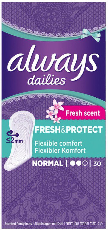 Always Dailies Fresh Scent Normal Pantyliners Drugandrop