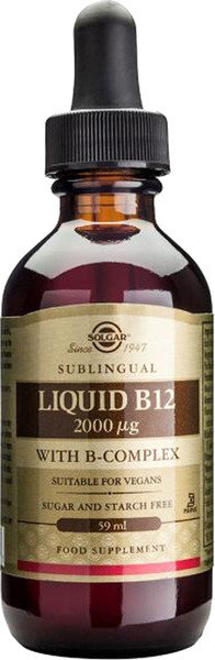 Solgar Vitamin B12 2000μg with B Complex Liquid 59ml
