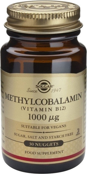Solgar Methylcobalamin Vitamin B12 30nuggets