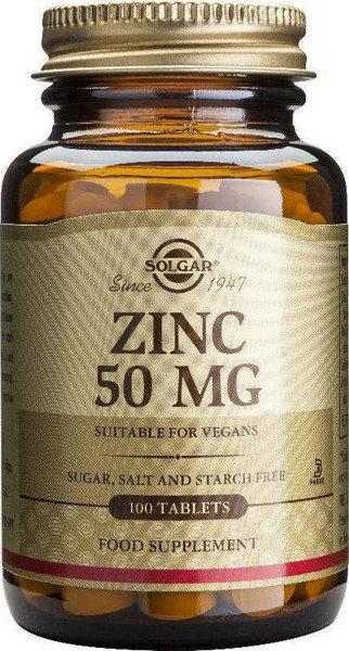 Solgar Zinc Gluconate 50mg 100tabs Solgar Zinc Gluconate 50mg 100tabs