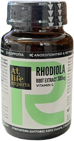 AtLife Experts Rhodiola 300mg Vitamin C 60tabs