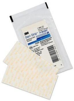 3M Steri Strip Reinforced Adhesive Skin Strip 12mmx10cm 6τμχ