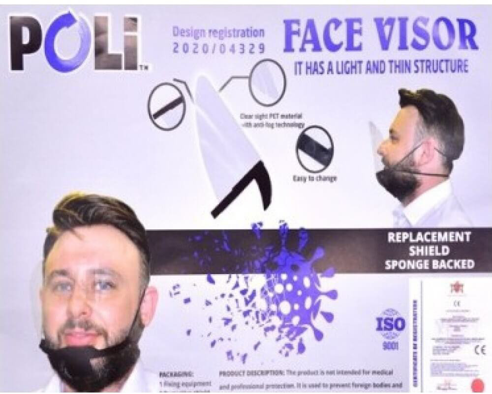 Poli Face Shield Προσωπίδα Προστατευτική 1τμχ