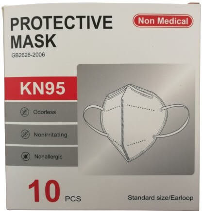 Protection Face Mask ΚΝ95 White 10τμχ