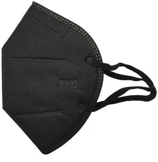 Face Protection Mask Black KN95 FFP2 1τμχ
