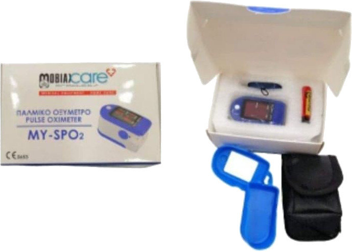 Mobiak Finger Oximeter MySPO2 0801023 1τμχ +Δώρο 2 Θήκες 