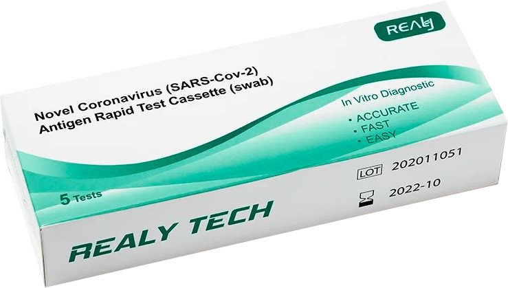 Realy Novel Coronovirus (SARS-Cov-2) Antigen Rapid Test 5τμχ
