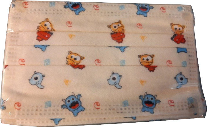 Mountain High Children's Face Mask Happy Faces White 5τμχ