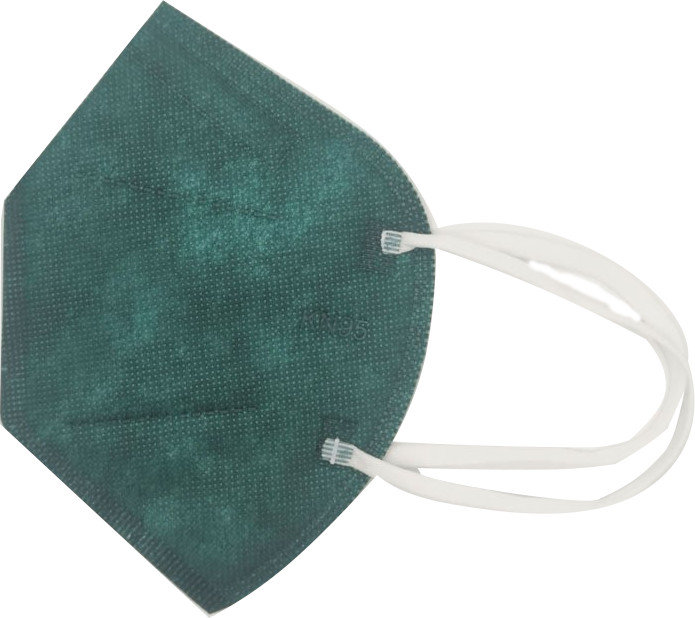 Famex Disposable FaceProtection Mask KN95 FFP2 DeepGreen 1τμ
