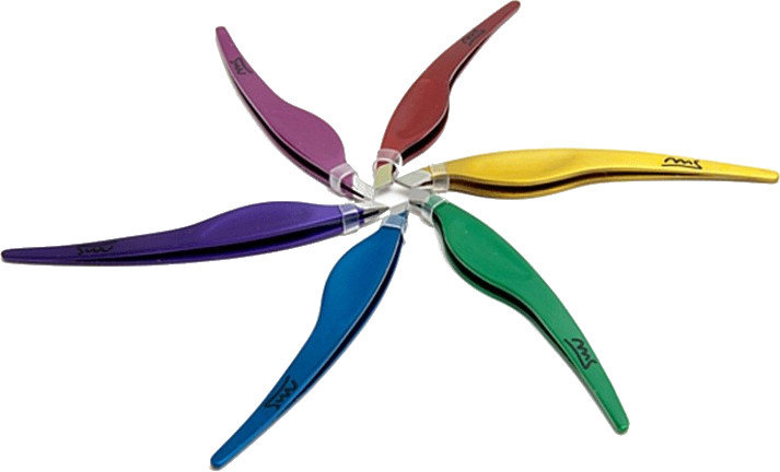 Medisei MS Eyebrow Tweezers Ergonomic Handle Purple 1τμχ