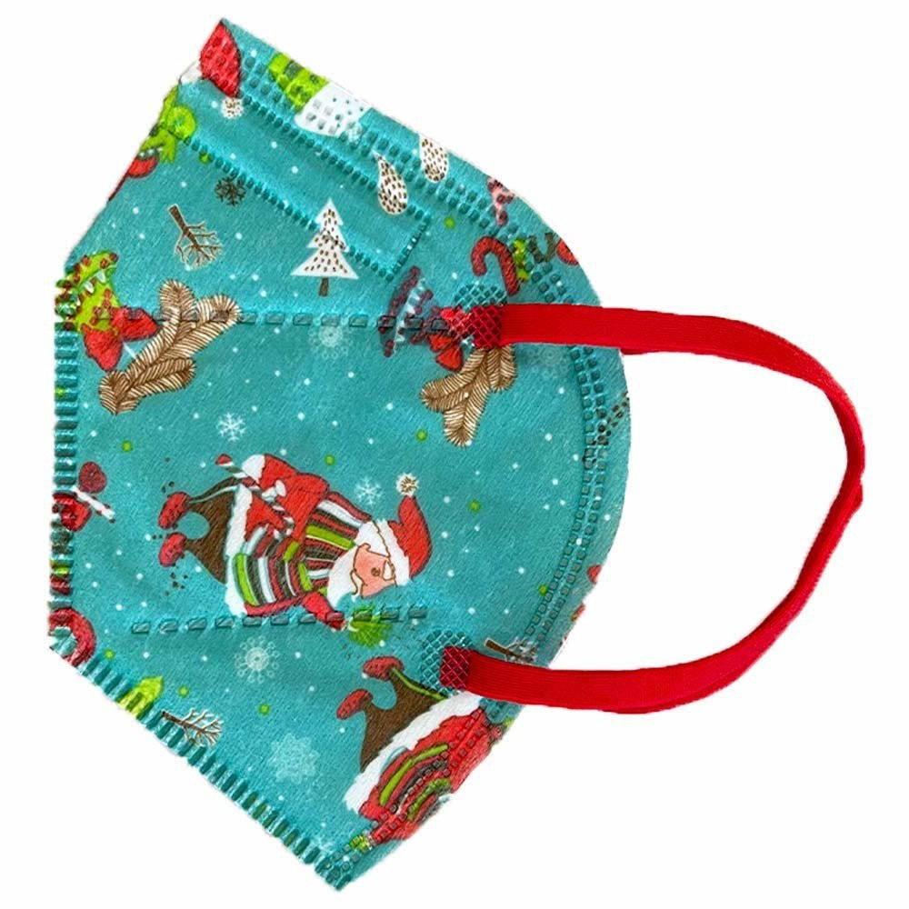 Welooo Kids Mask KN95-FFP2 Santa Claus & Ornaments 1τμχ