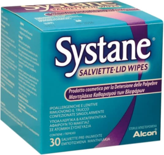 Systane Lid Wipes Eyelid Cleansing Wipes 30τμχ
