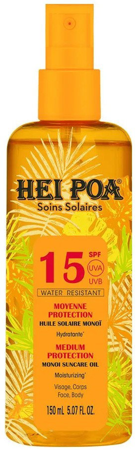 Hei Poa Soins Solaire Monoi Oil Spray SPF15 150ml