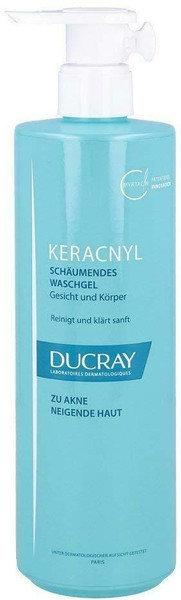 Ducray Keracnyl Foaming Gel Pump Oily Skin 400ml