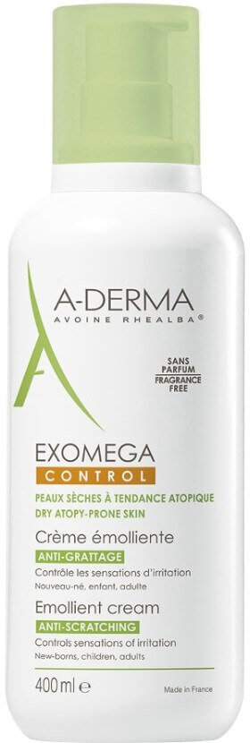 A-Derma Exomega Control Emollient Cream AntiScratching 400ml