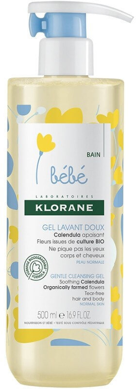 Klorane Bebe Gentle Cleansing Gel Calendula 500ml