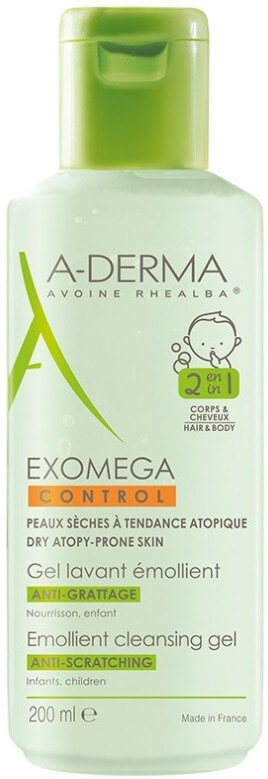 A-Derma Exomega Emollient Cleansing Gel 2in1 Atopic 200ml