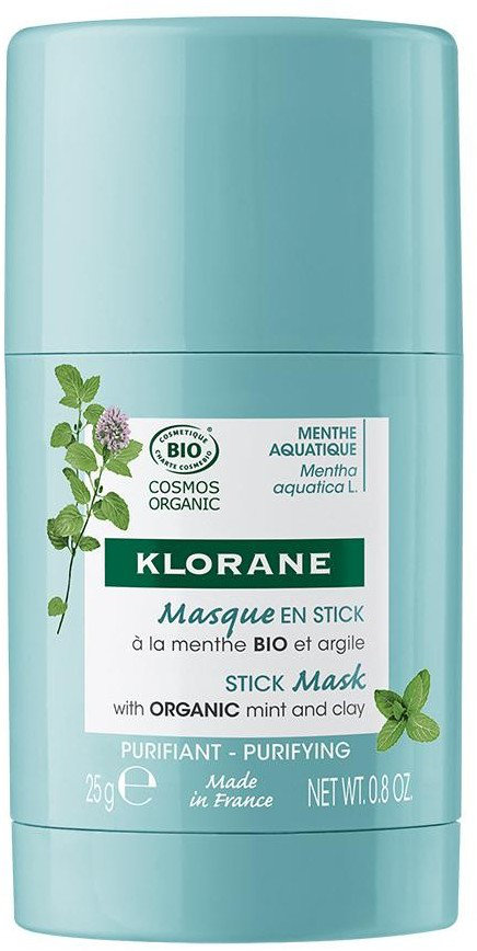 Klorane Aquatic Mint Stick Mask Oily Combination Skin 25gr