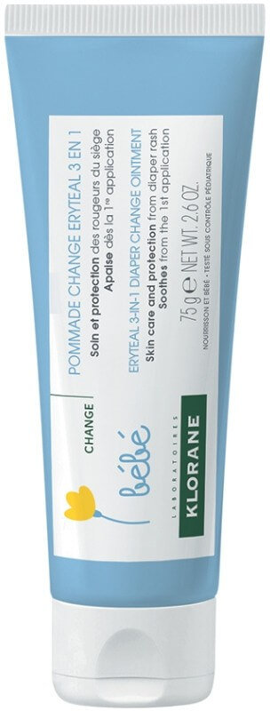 Klorane Bebe Eryteal 3in1 Diaper Change Ointment 75gr