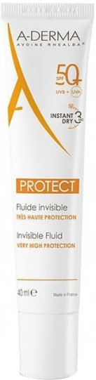A-Derma Protect Fluide Visage Invisible SPF50+ 40ml