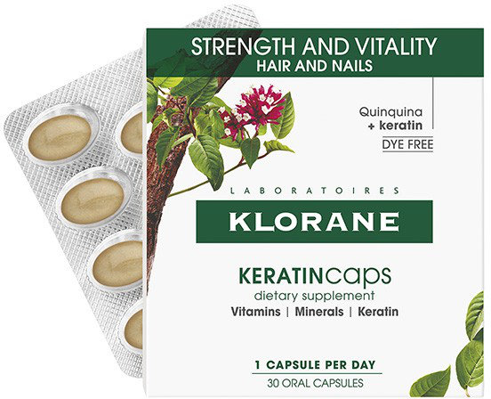 Klorane Quinine & Keratin 30caps