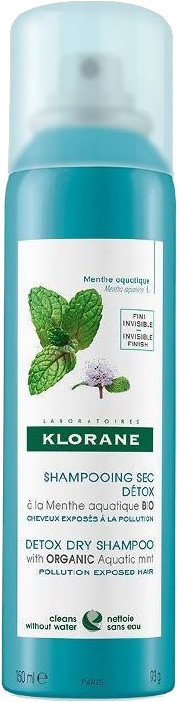 Klorane Detox Dry Shampoo Aquatic Mint 150ml