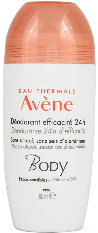 Avene Body Deodorant Efficacite 24h Roll-On 50ml