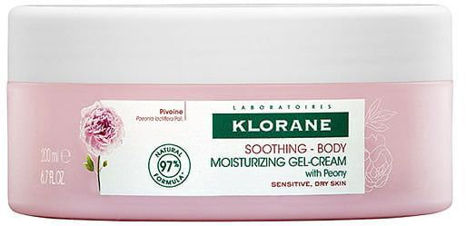 Klorane Soothing Body Moisturizing GelCream with Peony 200ml