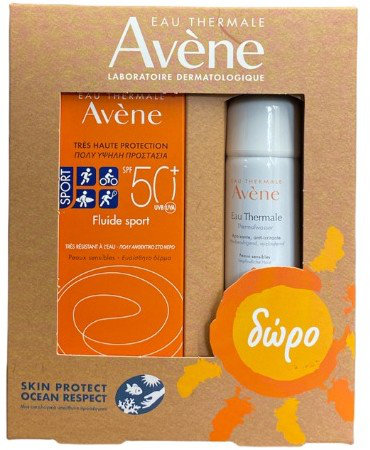 Avene Fluide Sport SPF50+ 100ml+Δώρο Eau Thermale Spray 50ml