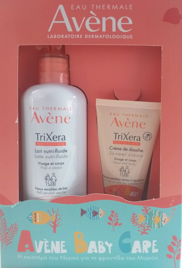 Avene Baby Trixera Lait Nutri-fluid 400ml+Cr.douche Trixera 