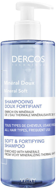 Vichy Dercos Mineral Soft Shampoo All Hair Types 400ml