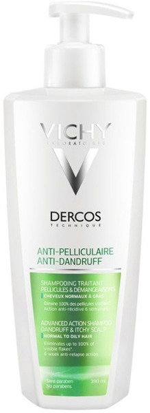 Vichy Dercos Anti Dandruf Shampoo Normal Oily Hair 390ml 