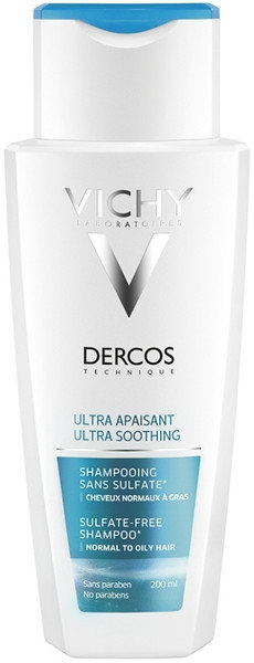 Vichy Dercos Ultra Soothing Shampoo Normal Oily Hair 200ml