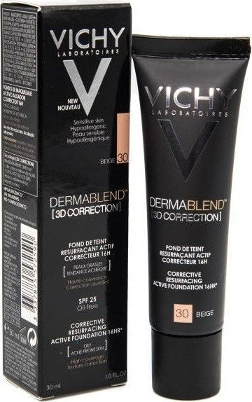 Vichy Dermablend 3D Correction 30 Beige Oily Skin 30ml