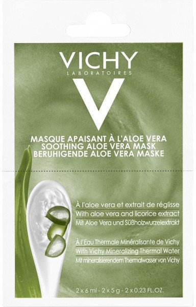 Vichy Soothing Aloe Vera Mask 2x6ml