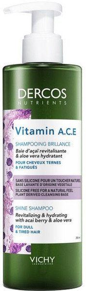 Vichy Dercos Nutrients Vitamin A C E Shine Shampoo 250ml