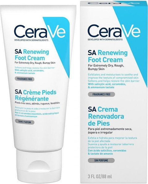 CeraVe SA Renewing Foot Cream Dry & Cracked Skin 88ml