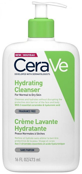  CeraVe Hydrating Cleanser for Normal to Dry Skin 473ml