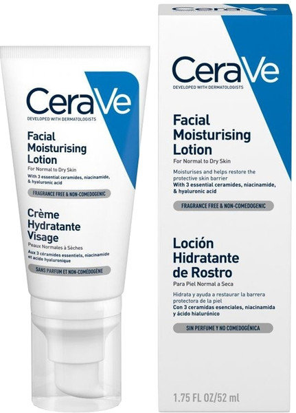 CeraVe Facial Moisturising Lotion PM Normal to Dry Skin 52ml