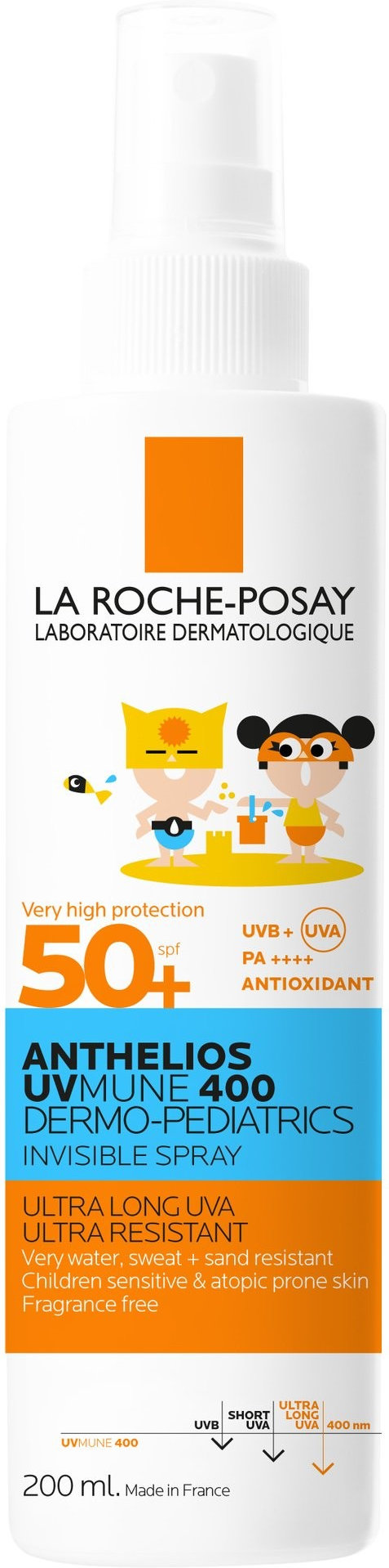 La Roche-Posay Anthelios UVMune 400 Dermo-Pediatrics Invisible Spray SPF50+ 200ml