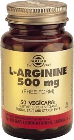 Solgar L-Arginine 500mg 50vcaps