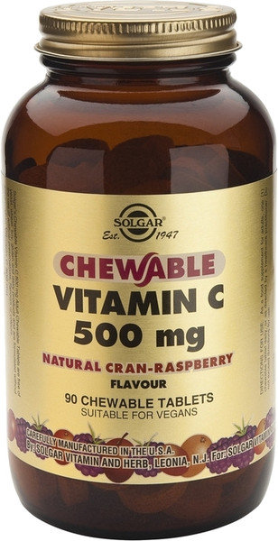 Solgar Chewable Vitamin C 500mg Raspberry 90chew.tabs