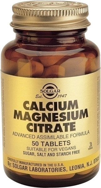 Solgar Calcium Magnesium Citrate 50tabs