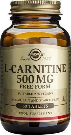 Solgar L Carnitine 500mg 60tabs