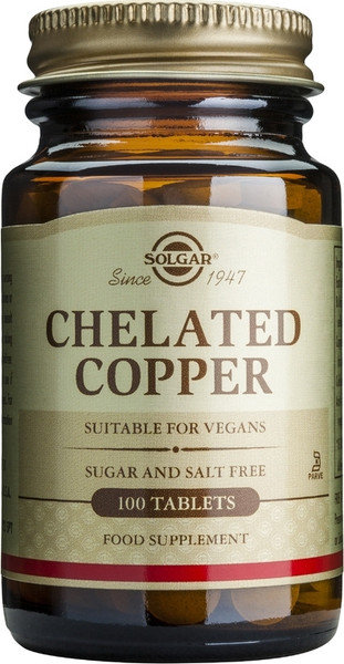 Solgar Chelated Copper 2.5mg 100tabs