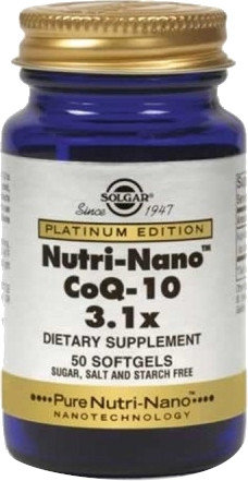 Solgar Platinum Nutri-Nano CoQ10 3.1x 50softgels