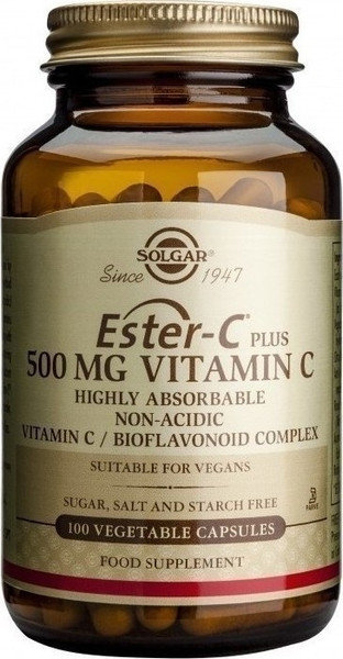 Solgar Ester-C Plus 500mg Vitamin C 100vcaps Solgar Ester-C Plus 500mg Vitamin C 100vcaps