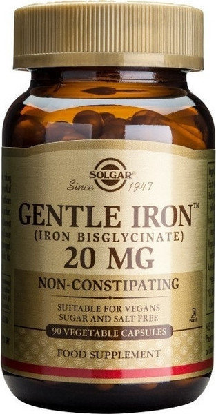 Solgar Gentle Iron 20mg 90vcaps Solgar Gentle Iron 20mg 90vcaps
