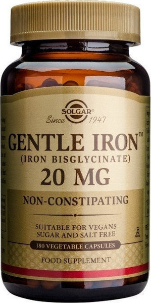 Solgar Gentle Iron 20mg 180vcaps