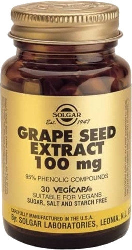 Solgar Grape Seed Extract 100mg 30vcaps Solgar Grape Seed Extract 100mg 30vcaps